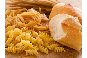 Carbohydrates containing wheat and gluten