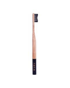 FETE Medium Toothbrush Black Adult with charcoal bristles