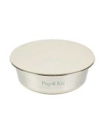 Pup & Kit Lid-it® Pet Bowl with Stay-Fresh Lid, beige

