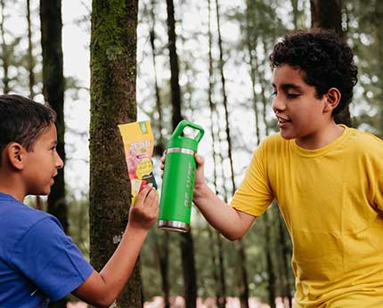 two kids with Re-Lyte for Kids