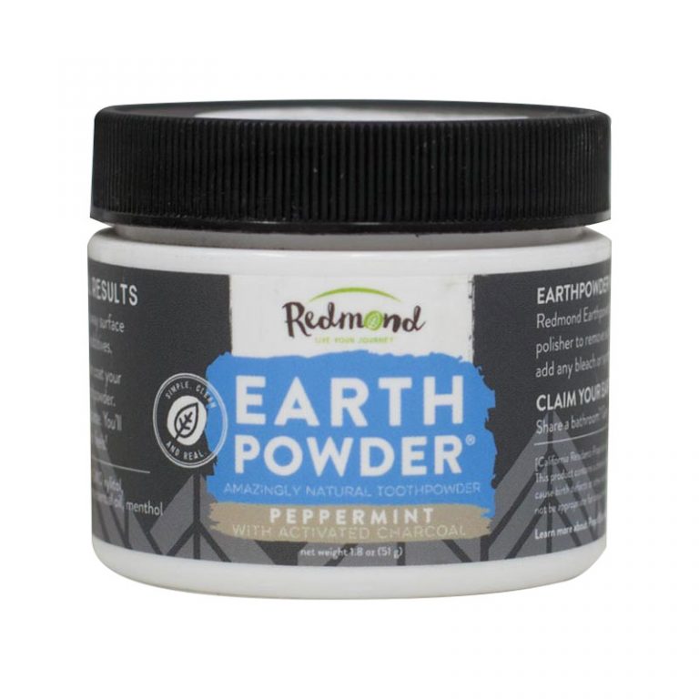 Redmond EarthPowder Tooth Powder Peppermint with Charcoal 51g - Totally ...